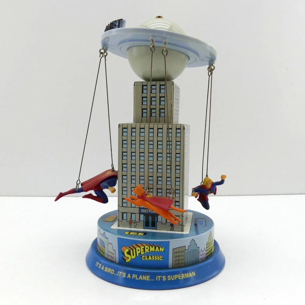 Superman Classic Tin Carousel Toy Schylling 2001 Krypto Streaky Supergirl